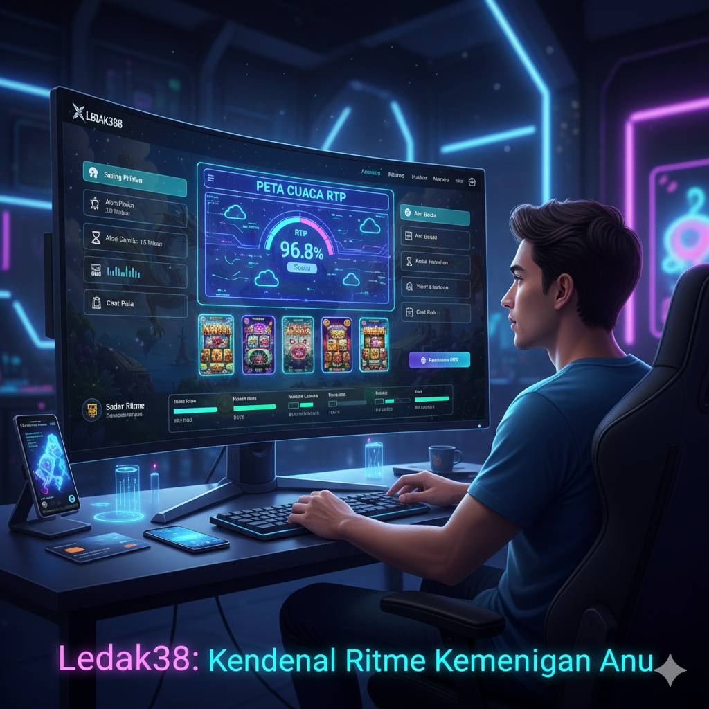 merepresentasikan interpretasi Anda tentang RTP di Ledak388. Gambar ini akan menonjolkan RTP sebagai "peta cuaca" yang membantu dalam penyaringan pilihan, penataan durasi sesi, dan pengelolaan harapan, dengan fokus pada kesadaran ritme dan pengelolaan jeda