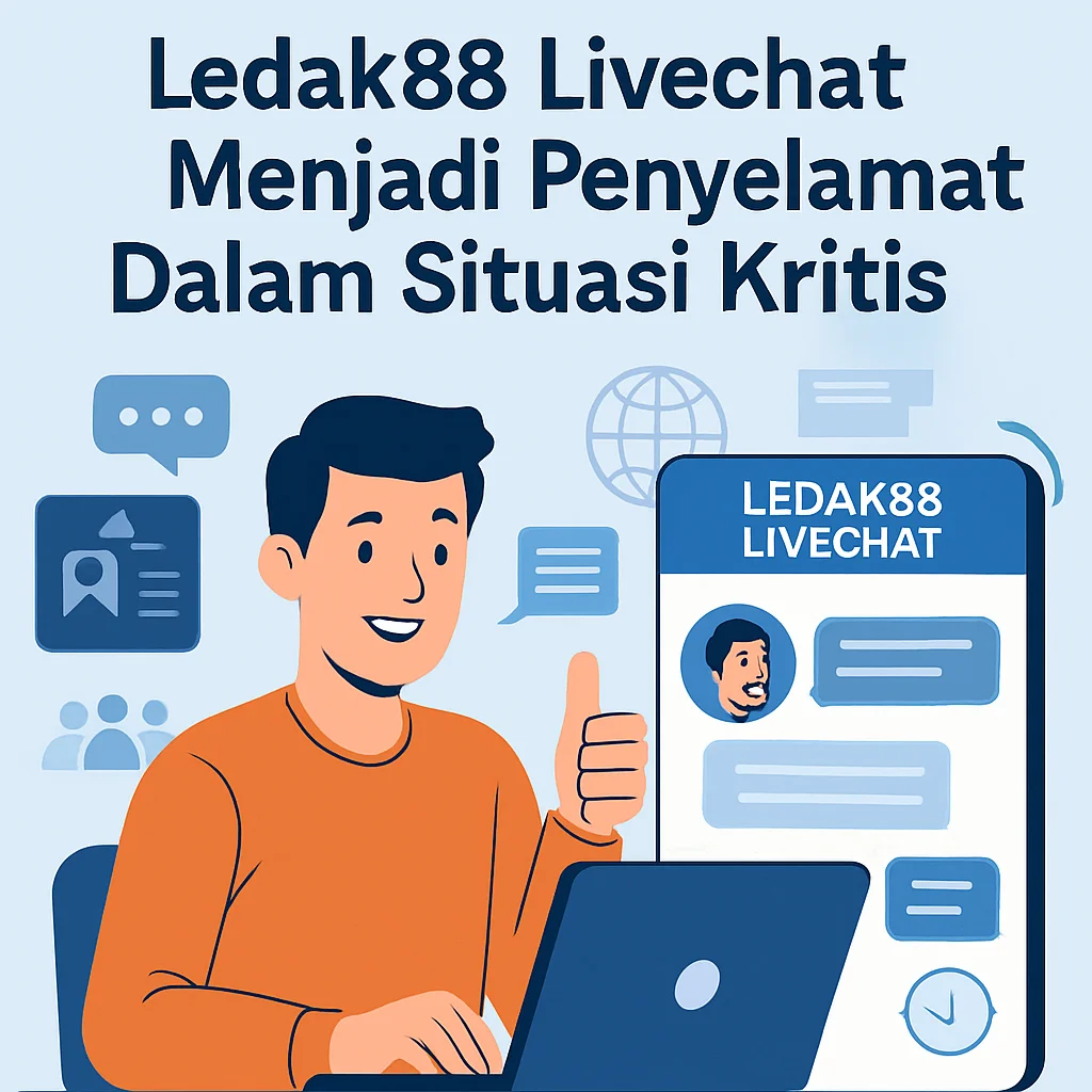 menggambarkan layanan livechat Ledak88 yang responsif dan profesional, membantu afiliasi dengan berbagai kendala