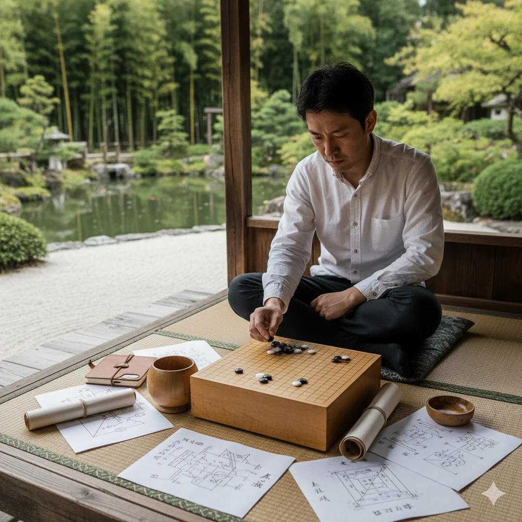 ini gambar yang menggambarkan disiplin dan konsistensi dalam belajar dan mengambil risiko, tanpa menampilkan unsur teknologi