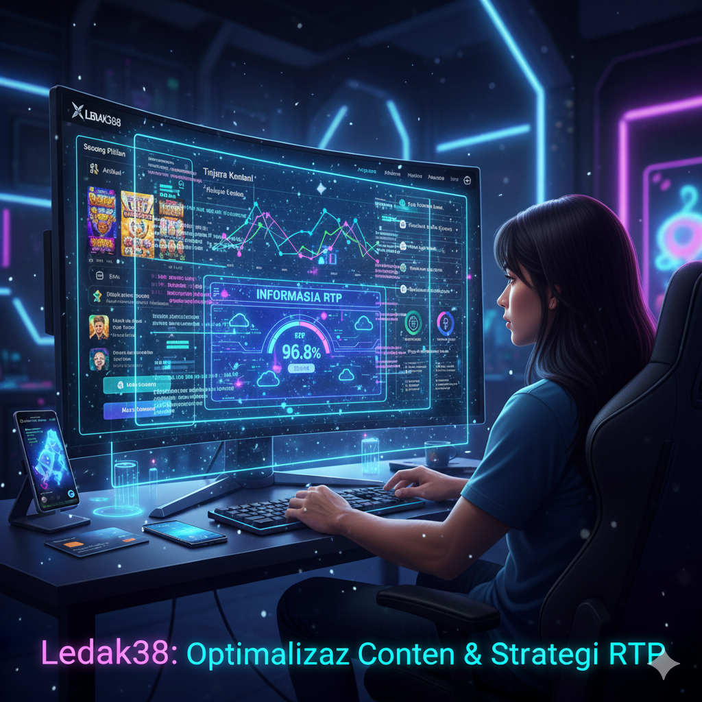 gambar yang merepresentasikan alur cerita Anda tentang optimasi konten dan penggunaan RTP di Ledak388. Gambar ini akan menonjolkan proses peninjauan kinerja, penyesuaian strategi, dan pemanfaatan RTP sebagai panduan.